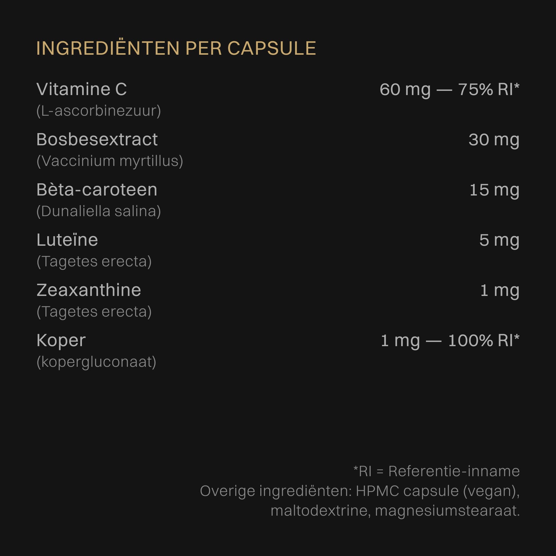 CAROTENOÏDEN COMPLEX